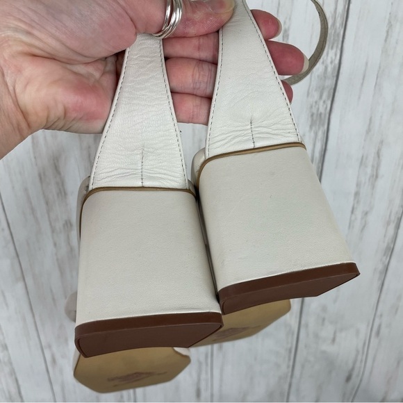 Free People white block toe and block heel size 38 - Picture 6 of 7